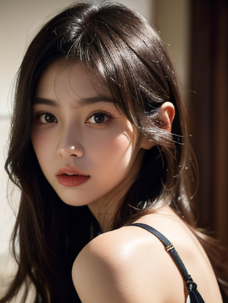 蓝色与女性时尚：蓝色最佳颜色搭配在大头女像中的应用